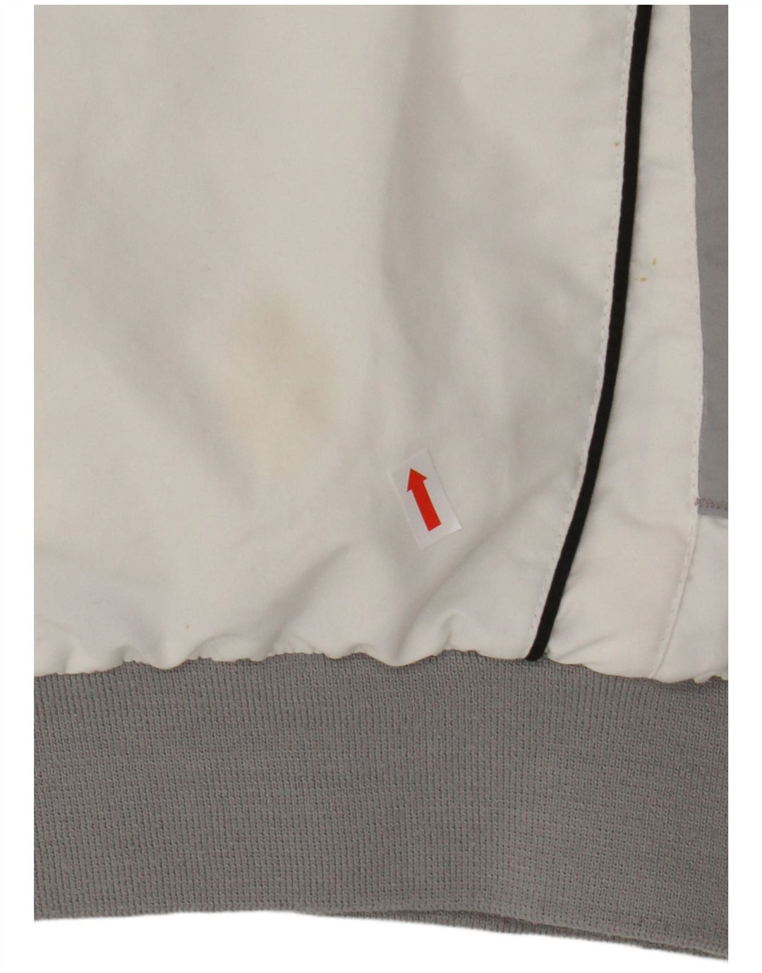 CHAMPION Herren-Trainingsanzug-Top-Jacke, großes weißes Farbblock-Polyester