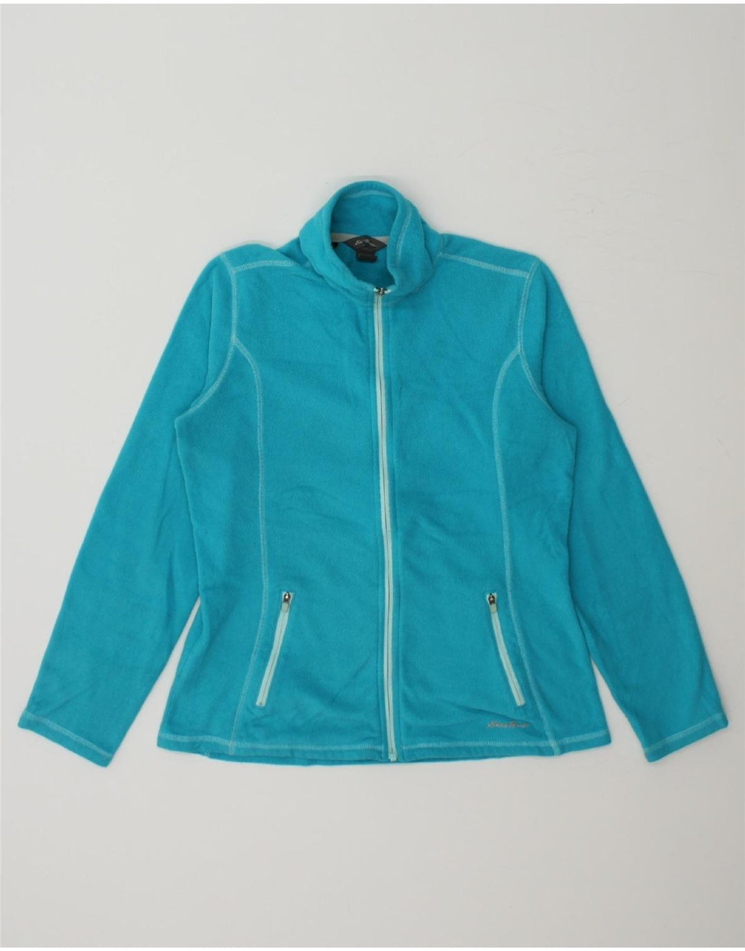 EDDIE BAUER Womens Fleece Jacket UK 10 Small Blue Polyester Vintage Eddie Bauer and Second-Hand Eddie Bauer from Messina Hembry 