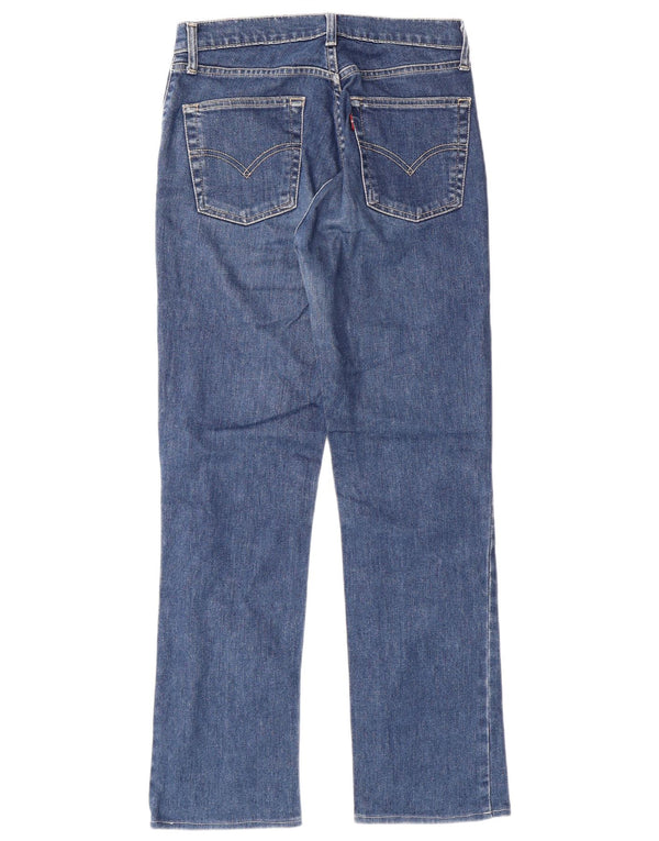 LEVI'S Womens Straight Jeans W32 L29 Blue Cotton