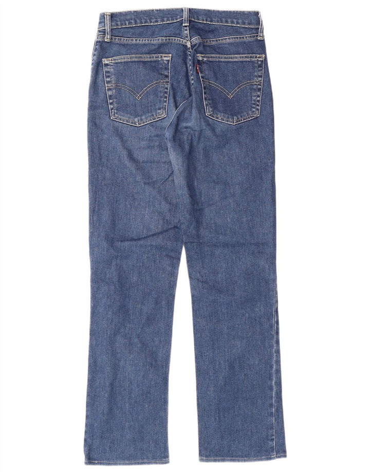 LEVI'S Womens Straight Jeans W32 L29 Blue Cotton