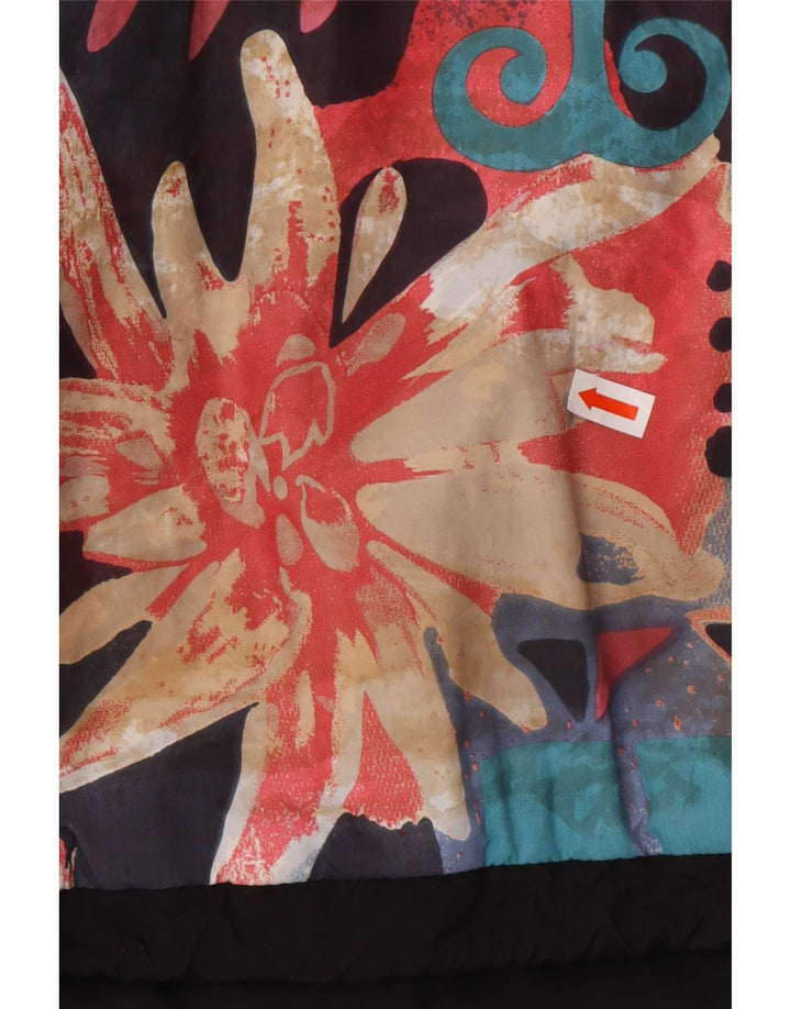 MAIER Herren-Overall-Pullover-Windbreaker-Jacke, Gr. 6, XS, Schwarz mit Blumenmuster