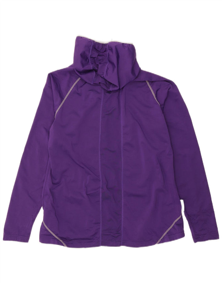 Mountain Warehouse Herren-Oberteil mit Kapuze und Reißverschluss, langärmlig, Mittelviolett