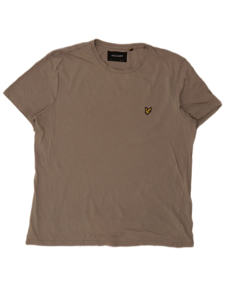 LYLE & SCOTT Herren T-Shirt Top XL Beige Baumwolle