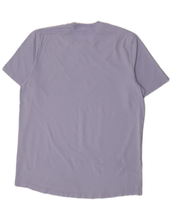 Adidas Herren T-Shirt Top Large Lila Baumwolle