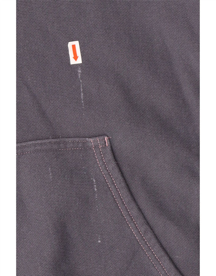 CHAMPION Mens Hoodie Jumper Large Grey Cotton