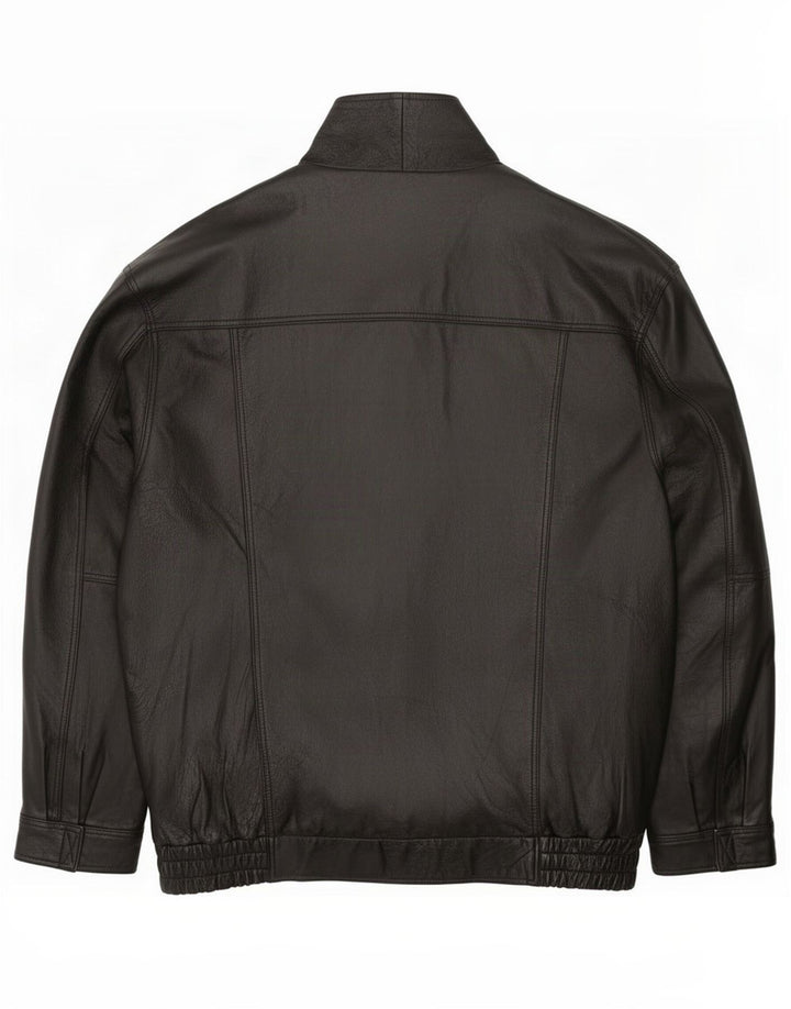 Savatini Herren Lederjacke UK 42 XL Schwarz