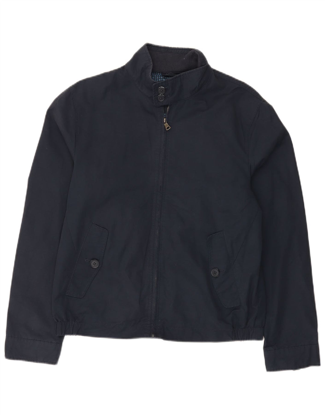 MARKS & SPENCER Herren Bomberjacke UK 36 Small Marineblau Baumwolle