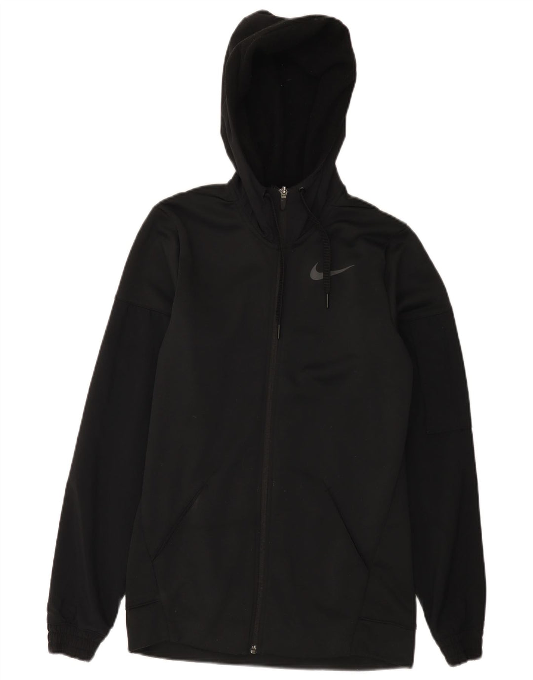 Nike Herren Dri Fit Zip Hoodie Pullover Small Schwarz Polyester