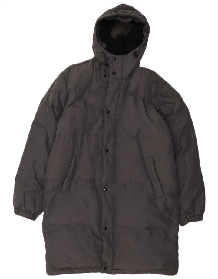 Gazzarrini Herren-Mantel mit Kapuze, gepolstert, UK 42, XL, Schwarz, Polyamid