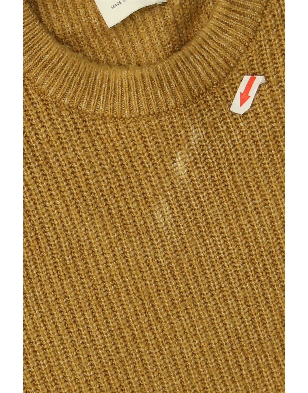 Marks & Spencer Herren-Pullover mit Rundhalsausschnitt, Größe L, Gelb, Polyamid