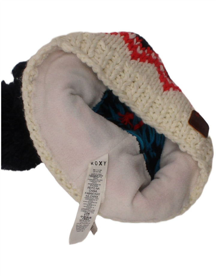 Roxy Damen-Strickmütze, Einheitsgröße, Marineblau, Fair-Isle-Polyester, Winter