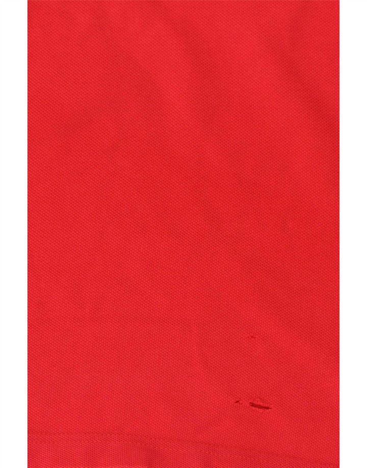 Tommy Hilfiger Herren-Poloshirt aus mittelroter Baumwolle