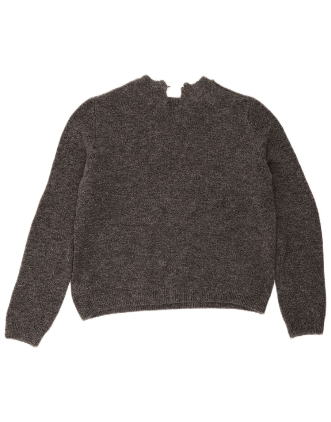 Marks & Spencer Damen-Pullover mit U-Boot-Ausschnitt, UK 14, mittelgraues Acryl