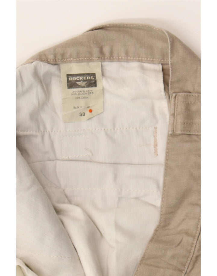 DOCKERS Mens Cargo Shorts W38 XL Beige Cotton Vintage Dockers and Second-Hand Dockers from Messina Hembry 