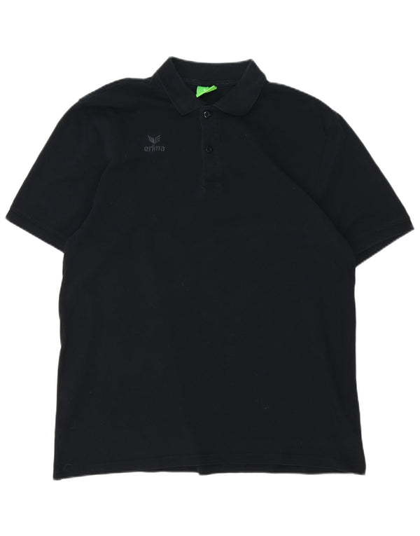 Erima Herren Poloshirt XL Schwarz Baumwolle