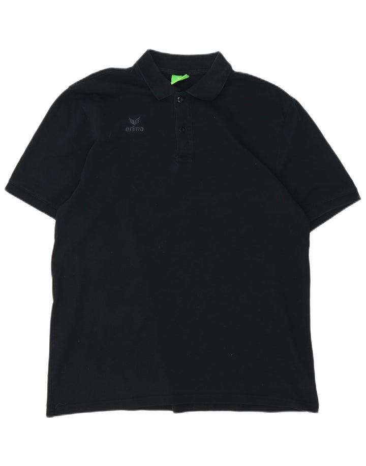 Erima Herren Poloshirt XL Schwarz Baumwolle