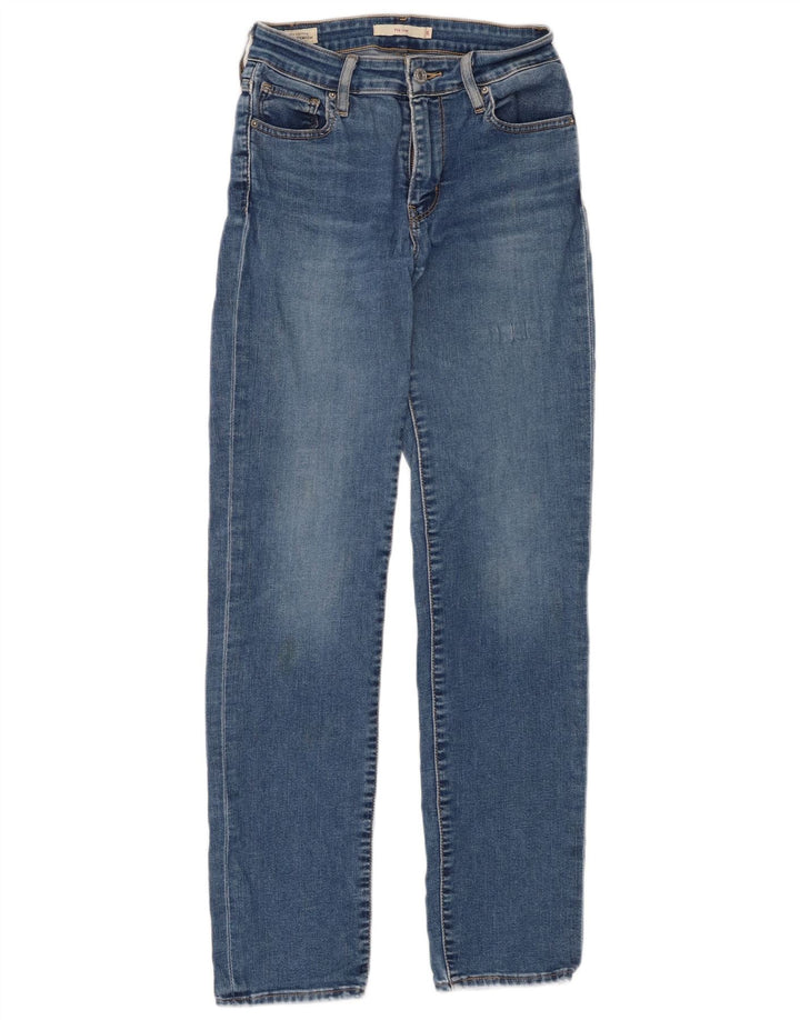 Levi's Damen 712 Slim Jeans W26 L30 Blaue Baumwolle