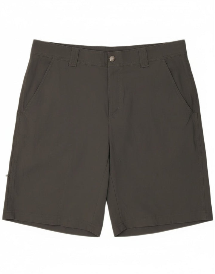 Columbia Herren Omni-Shade Shorts W34 Large Graues Nylon