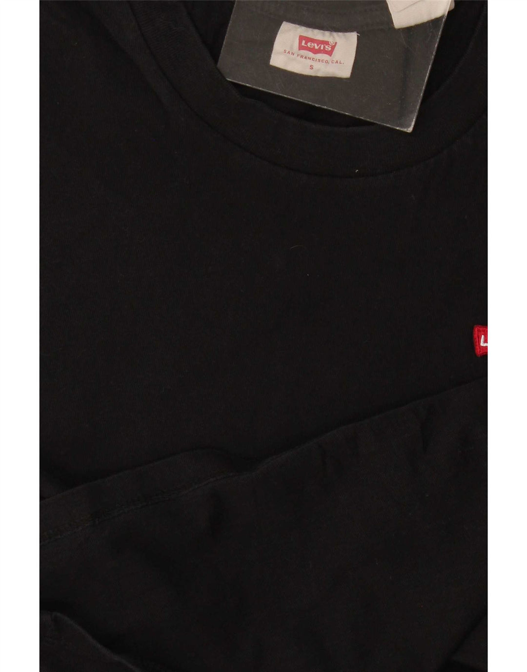 Levi's Damen T-Shirt Top UK 10 Small Schwarz