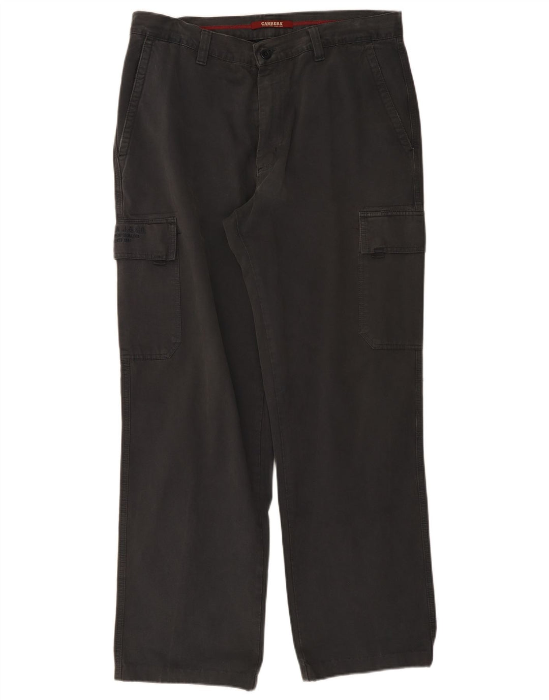 Carrera Herren Straight Cargo Hose W38 L31 Graue Baumwolle