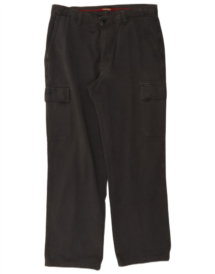 Carrera Herren Straight Cargo Hose W38 L31 Graue Baumwolle
