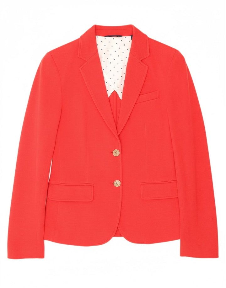 GANT Womens 2 Button Blazer Jacket UK 6 XS  Red Cotton