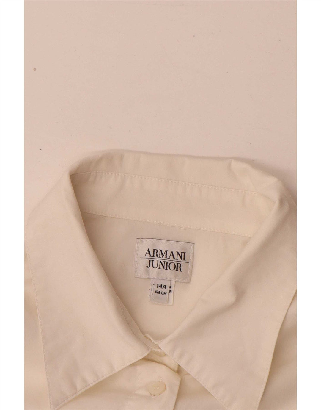 Armani Junior Mädchen-Hemd, 13–14 Jahre, weiße Baumwolle