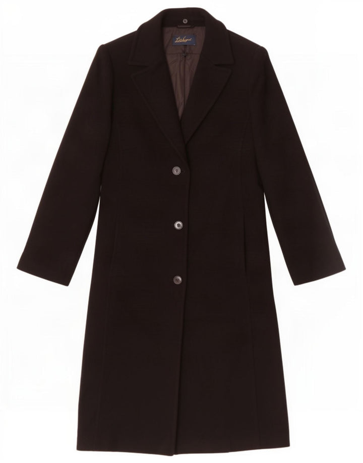 Luisa Spagnoli Damen Mantel IT 48 XL Schwarze Wolle