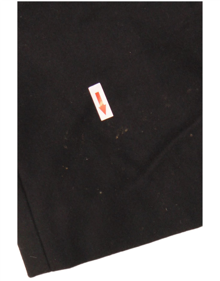 Cos Damen-Mantel mit Kapuze, EU 36, kleine schwarze Wolle