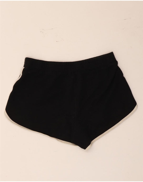 Hollister Damen Graphic Sport Shorts UK 10 Small Schwarz