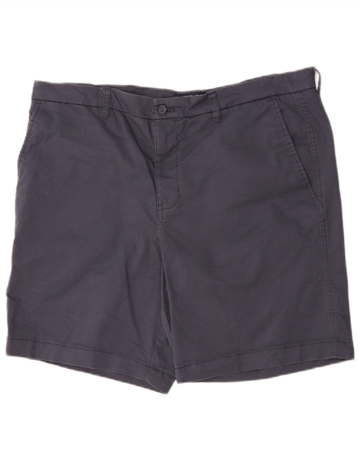 Chaps Herren Stretch Chino Shorts W38 XL Marineblau Baumwolle