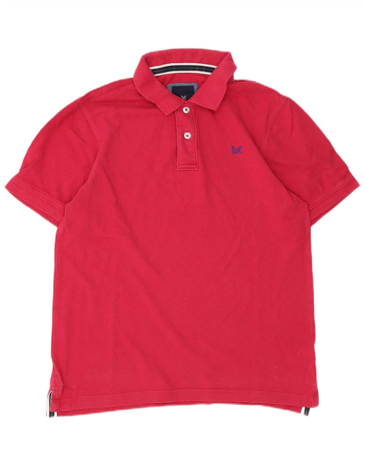 Crew Clothing Herren-Poloshirt aus mittelrosa Baumwolle