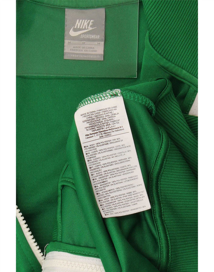 Nike Herren-Trainingsanzugoberteil mit Grafik, Mittelgrünes Farbblock-Polyester