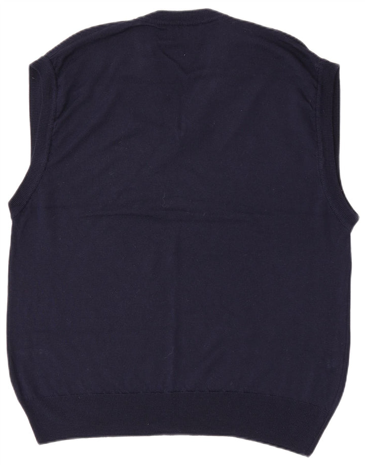 North Pole Herren Weste Tank Top XL Marineblau Wolle