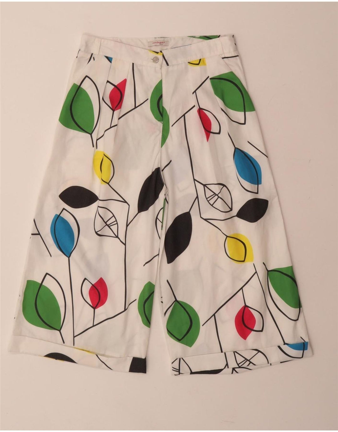 LAURA BIAGIOTTI Freizeitshorts für Mädchen, 13–14 Jahre, W25, weißes Blumenmuster