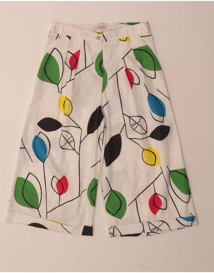 LAURA BIAGIOTTI Freizeitshorts für Mädchen, 13–14 Jahre, W25, weißes Blumenmuster