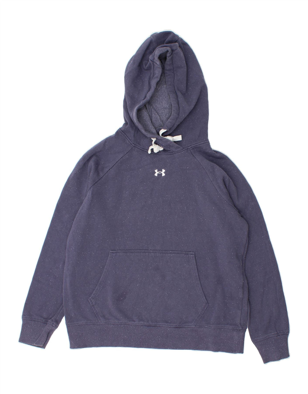 UNDER ARMOUR Mens Hoodie Jumper Small Navy Blue Flecked Vintage Under Armour and Second-Hand Under Armour from Messina Hembry 