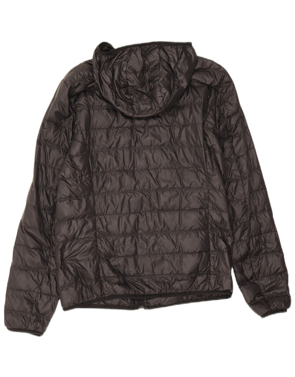 Emporio Armani Herren-Jacke mit Kapuze, gepolstert, UK 36, Größe S, Schwarz, Polyamid