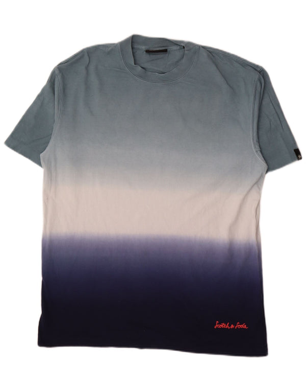 Scotch & Soda Mens T-Shirt Top Medium Multicoloured Tie Dye Cotton