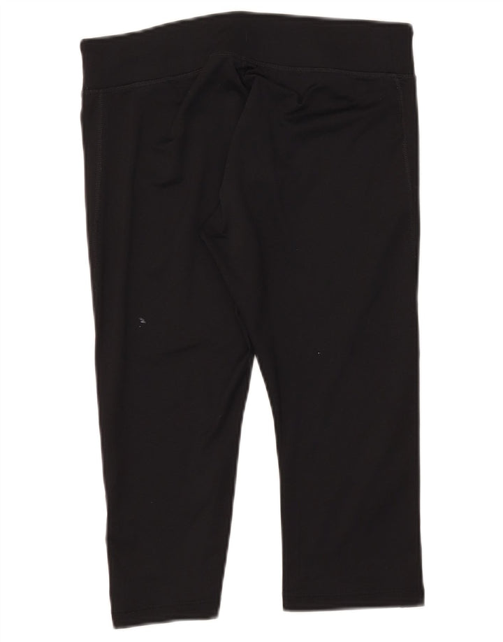 Asics Damen Capri-Leggings UK 12 Mittelschwarzes Polyester