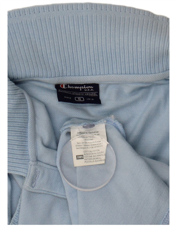 CHAMPION Ärmelloses Damen-Poloshirt, UK 10, Größe S, Blau, Baumwolle