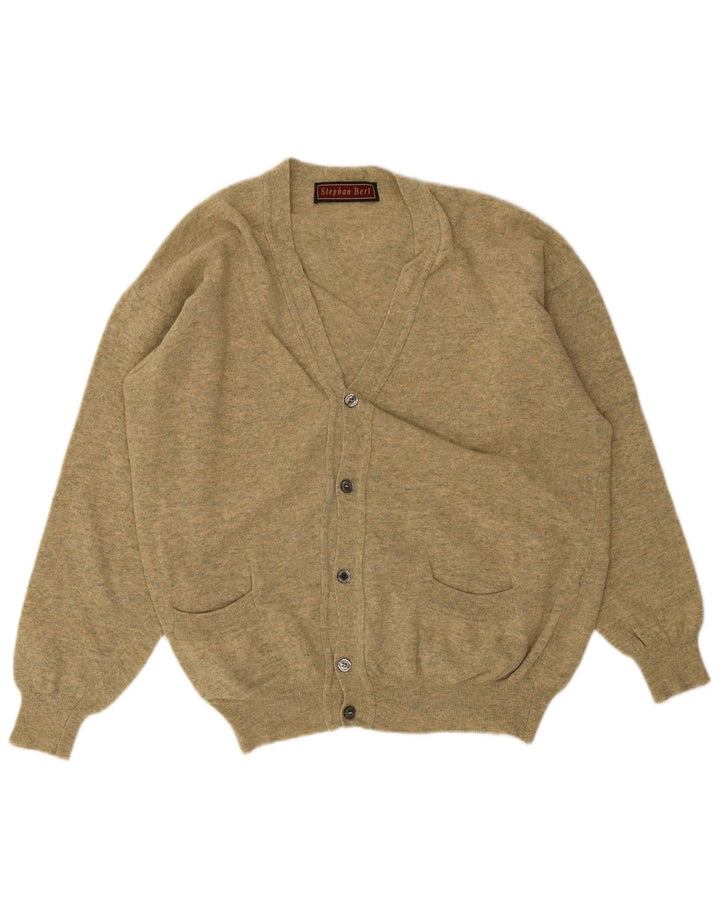 Vintage Herren Cardigan Pullover XL Grüne Wolle
