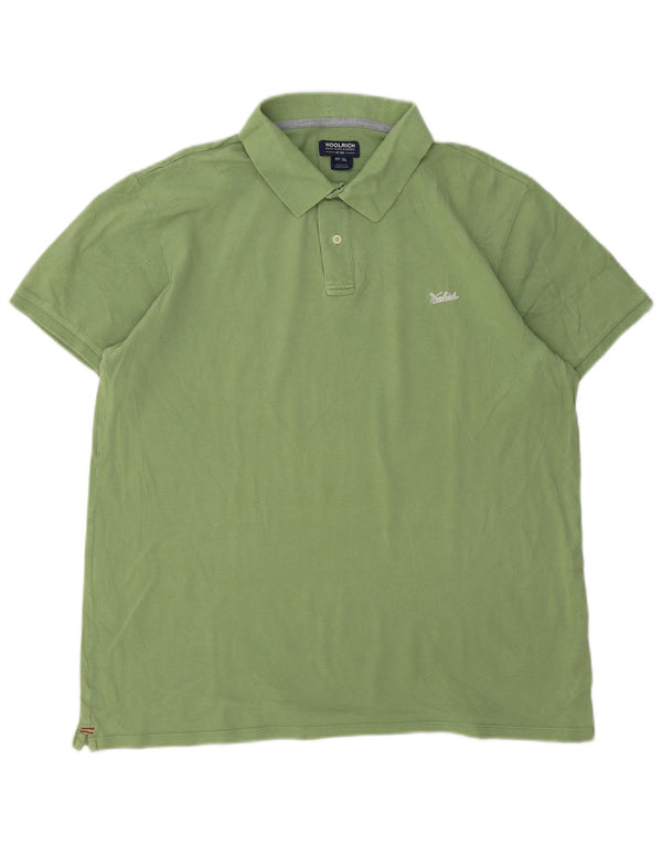 Woolrich Herren Poloshirt XL Grüne Baumwolle
