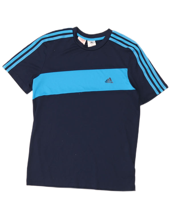 Adidas T-Shirt für Jungen, 13–14 Jahre, Marineblau, Colourblock-Polyester