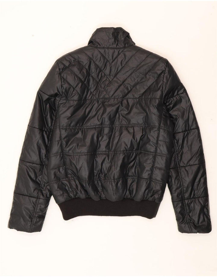 ADIDAS Womens Padded Jacket UK 16 Large Black Polyester Vintage Adidas and Second-Hand Adidas from Messina Hembry 