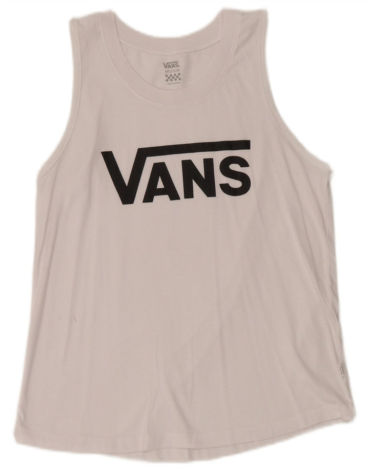 VANS Damen Graphic Vest Top UK 12 Mittelweiß