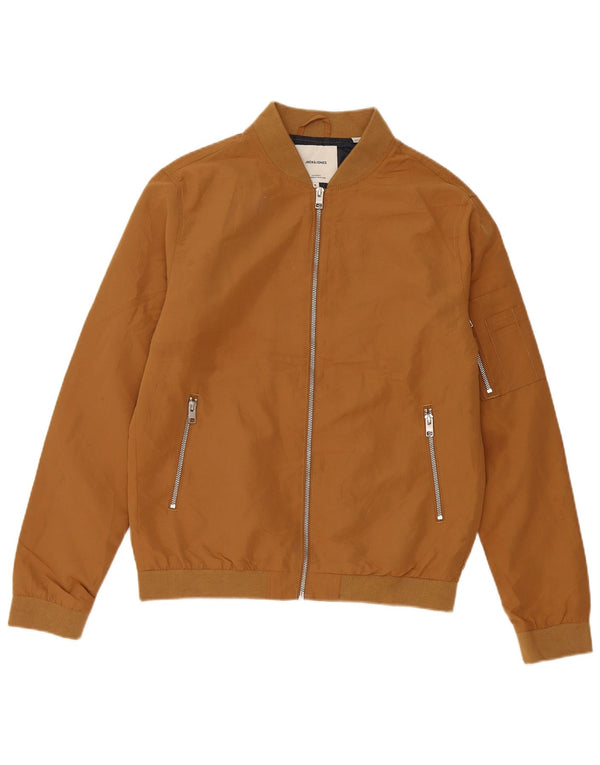 Jack & Jones Herren Bomberjacke UK 36 Small Braun Polyester