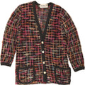 VINTAGE Womens Acid Wash Cardigan Sweater UK 14 Medium Multicoloured Vintage Vintage and Second-Hand Vintage from Messina Hembry 