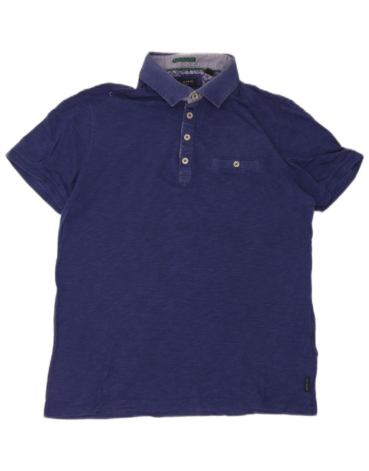 Ted Baker Herren-Poloshirt, Größe 3, mittelgroß, marineblau, Baumwolle