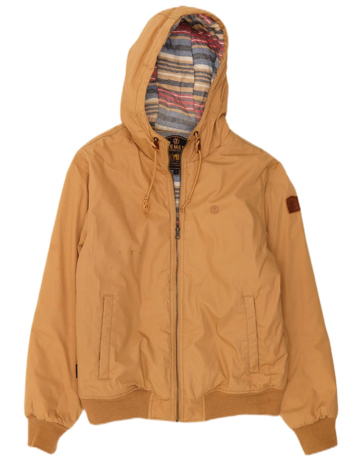 Element Herren Bomberjacke mit Kapuze UK 36 Small Beige Polyester